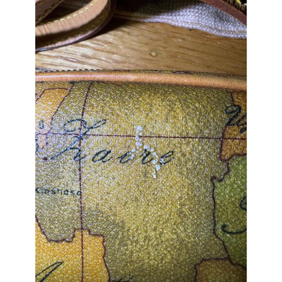 Authentic Alviero Martini map handbag and wallet vintage - Picture 14 of 15